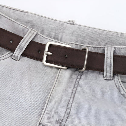 Belt Leather Veritable Suede Au Style Populaire Mixte Model Nai by Zictor