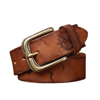Full - Grain Belt for Men Textured Strap - Model Lou