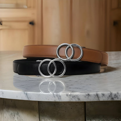 Belt intelligente and without trou, 600x plus précise, ajustement parfait to the size, conçue for the women, buckle automatic, model Haydenu by Zictor