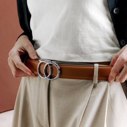 Belt intelligente and without trou, 600x plus précise, ajustement parfait to the size, conçue for the women, buckle automatic, model Haydenu by Zictor