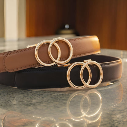 Belt intelligente and without trou, 600x plus précise, ajustement parfait to the size, conçue for the women, buckle automatic, model Haydenu by Zictor