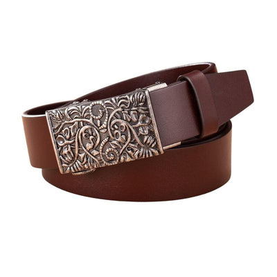 Belt For Men With Western Buckle - Model Emlyn