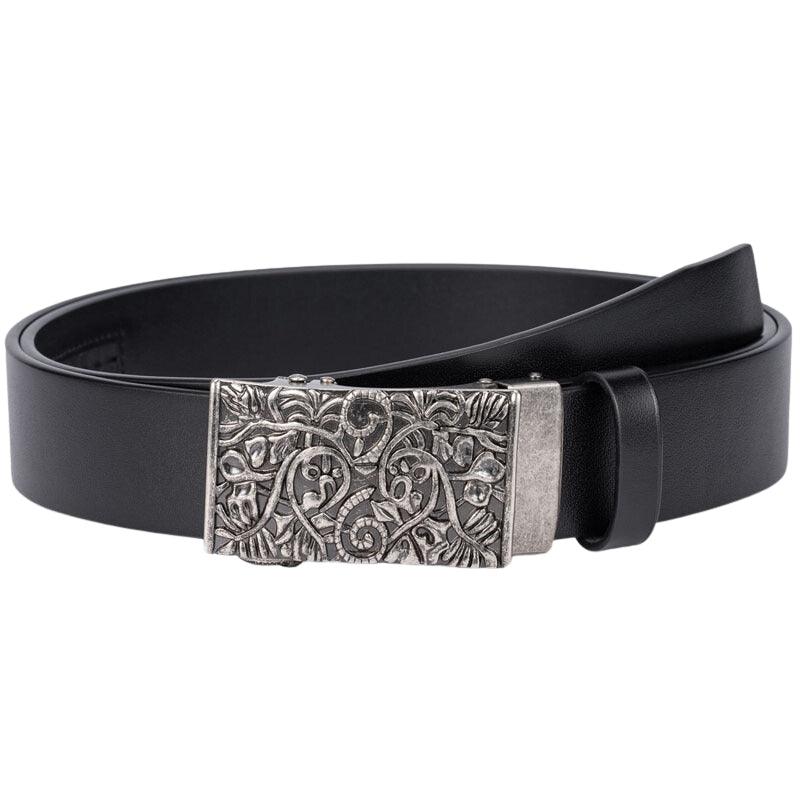 Belt Leather For Men Buckle Western Model Emlyn by Zictor