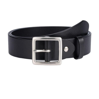 Belt Leather Buckle Carree For Men Model Onyeka by Zictor