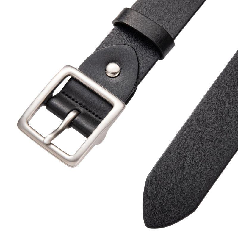 Belt Leather Buckle Carree For Men Model Onyeka by Zictor
