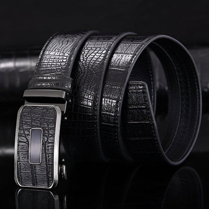Belt Aspect Crocodile Buckle Crocodile For Men Model Charley by Zictor