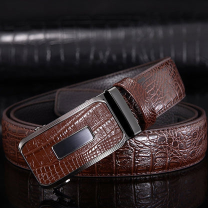 Belt Aspect Crocodile Buckle Crocodile For Men Model Charley by Zictor