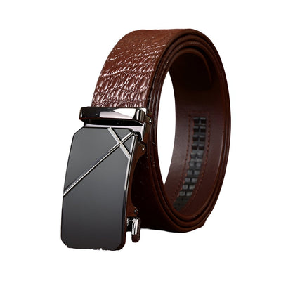 Crocodile Belt With Elegant Buckle For Men - Model Arie