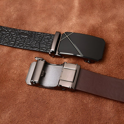 Belt Aspect Crocodile Buckle Elegante For Men Model Arie by Zictor