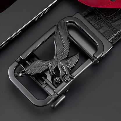 Belt Aspect Crocodile TO Buckle Aigle For Men Model Chika by Zictor