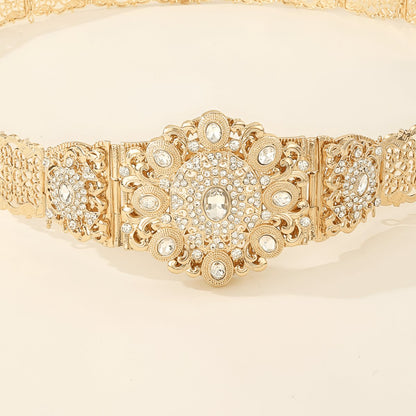 Belt Golden Incrustee Of Strass Model Ariely by Zictor