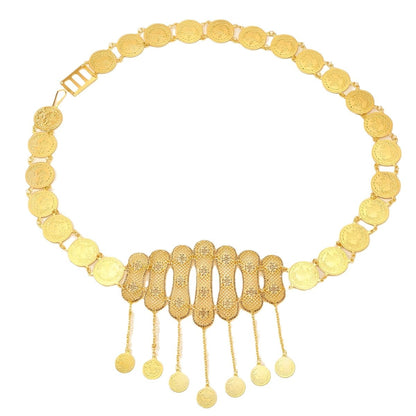 Belt Golden TO Motifs With Medaillons Model Sydneie by Zictor