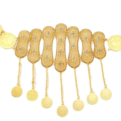 Belt Golden TO Motifs With Medaillons Model Sydneie by Zictor