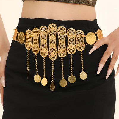 Golden Motifs Belt With Medallions Moroccan - Model Sydneie
