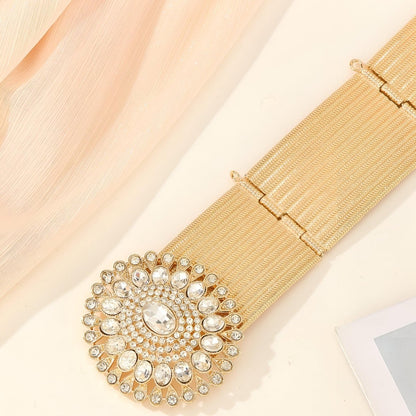 Belt With Buckle Prong TO Motifs Diamants Model Taytum by Zictor