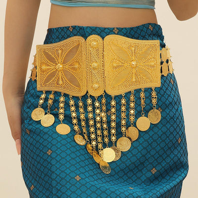 Moroccan Belt With Large Chains And Motifs - Model Jalen