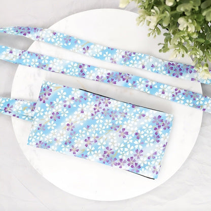 Belt Blue TO Motifs Fleurs Of Cerisier Model Efua by Zictor