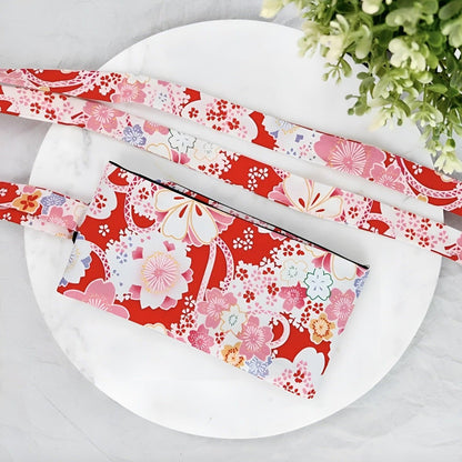 Belt Pink TO Motifs Fleurs Japonaises Model Cam by Zictor