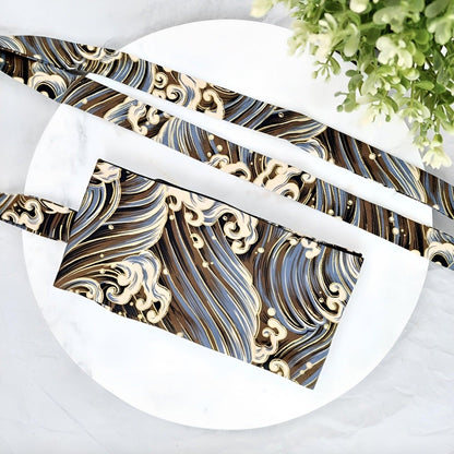 Belt TO Motifs Vague Japonaise Brown Model Bexley by Zictor