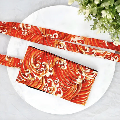 Belt TO Motifs Vague Japonaise Red Model Brittanie by Zictor