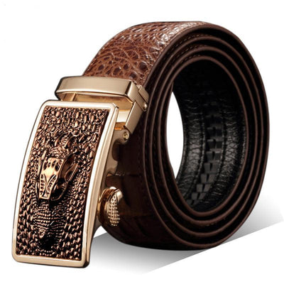 Crocodile Belt For Men Formal Dress - Avery