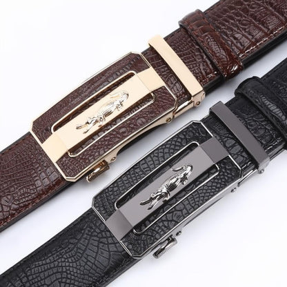 Belt Costume In Leather Crocodile For Men Model Ellison by Zictor