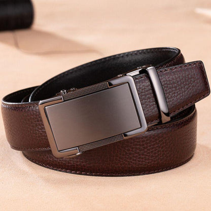 Belt Costume In Leather Buckle Automatic For Men Model Rowanu by Zictor
