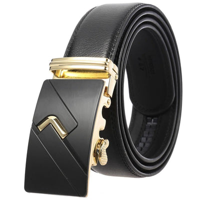 Black Dress Belt for Men - Model Biko