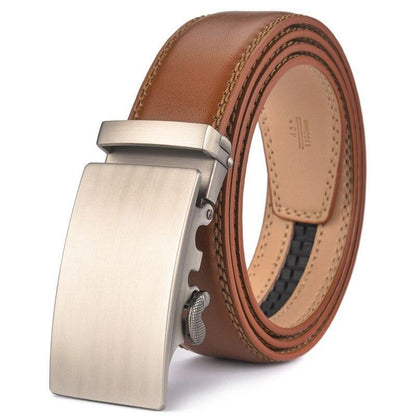 Belt of costume in leather for men, model Callen - Zictor