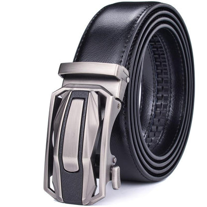 Belt of costume in leather for men, model Dee - Zictor