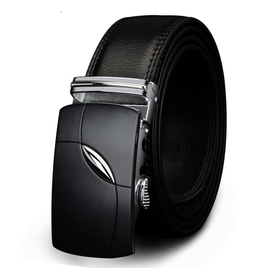 Belt of costume in leather for men, model Harlem - Zictor