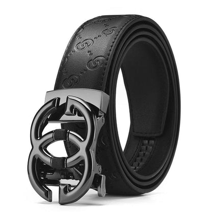 Belt of costume in leather for men, model Haydene - Zictor