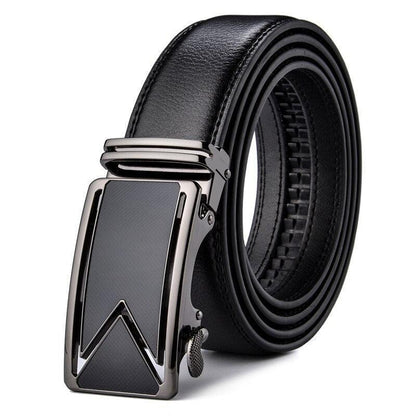 Belt of costume in leather for men, model Madisen - Zictor