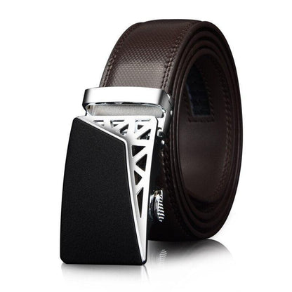 Belt of costume in leather for men, model Navi - Zictor