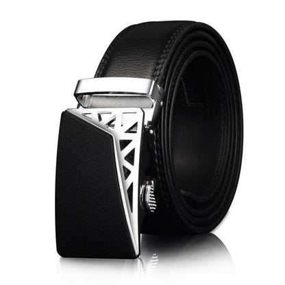 Belt of costume in leather for men, model Navi - Zictor