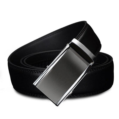 Men's Black Full Grain Dress Belt - Model Robiny