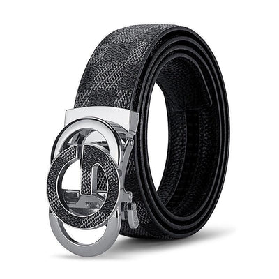 Dress Belt For Men Checkered Strap - Model Phong