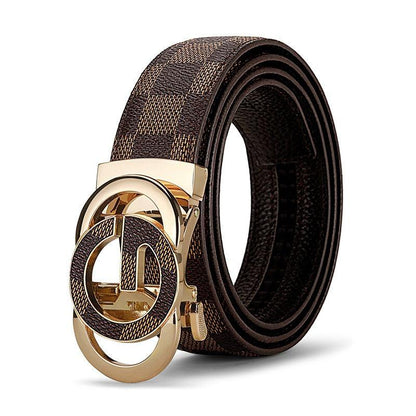 Belt of costume in leather for men, model Phong - Zictor