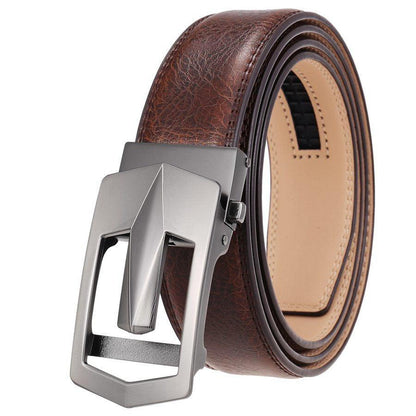 Belt of costume in leather for men, model Quincey
