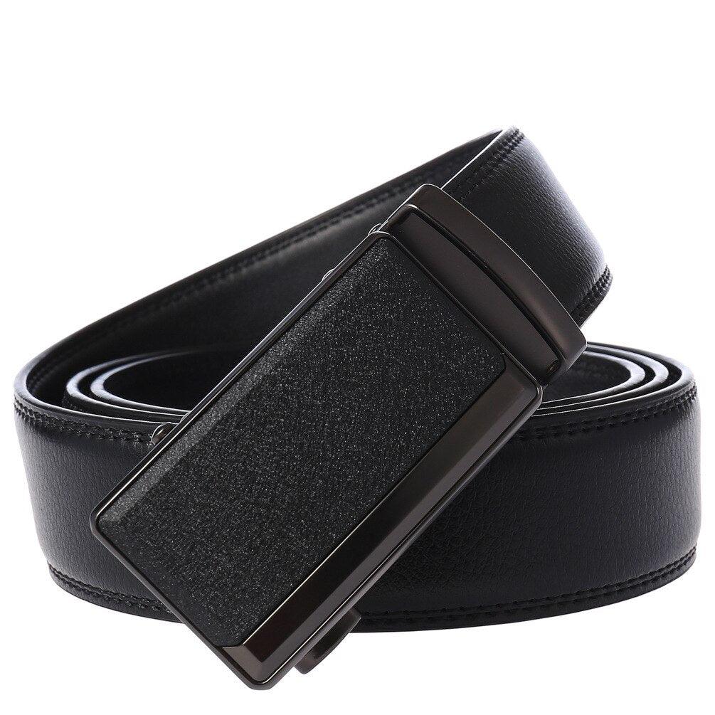 Belt of costume in leather for men, model Rivers - Zictor