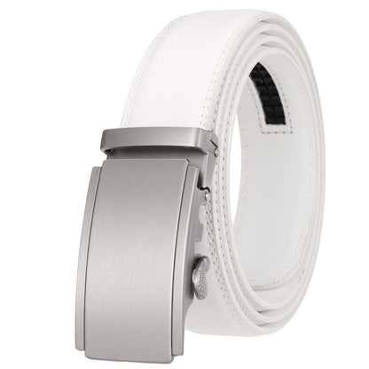 Belt of costume in leather for men, model Sloan - Zictor