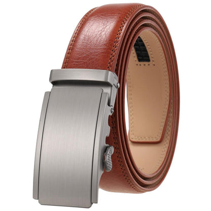 Belt of costume in leather for men, model Sloan - Zictor