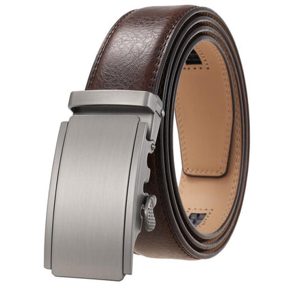 Belt of costume in leather for men, model Sloan - Zictor