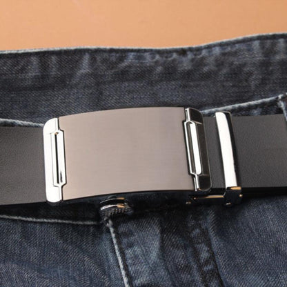 Belt Costume In Leather For Men TO Buckle Automatic Model Sydneee by Zictor