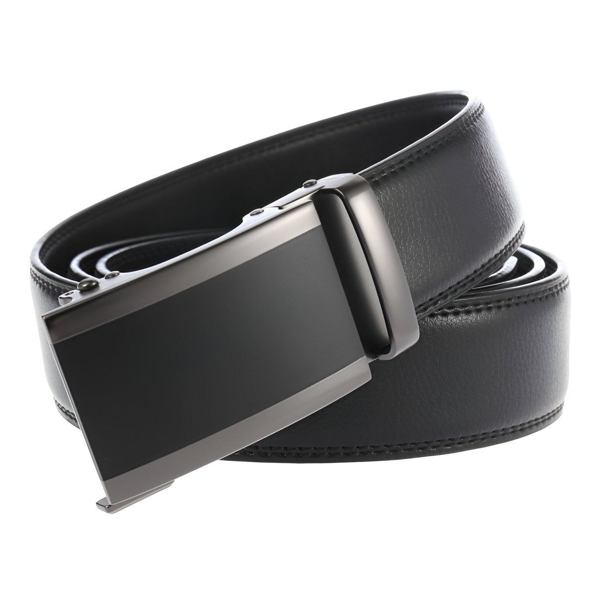 Belt Costume In Leather Pleine Fleur Buckle Automatic For Men Model Adi by Zictor