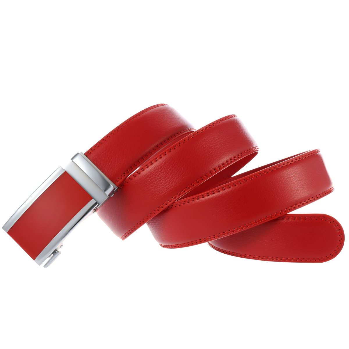 Belt Costume In Leather Pleine Fleur Buckle Automatic For Men Model Adi by Zictor