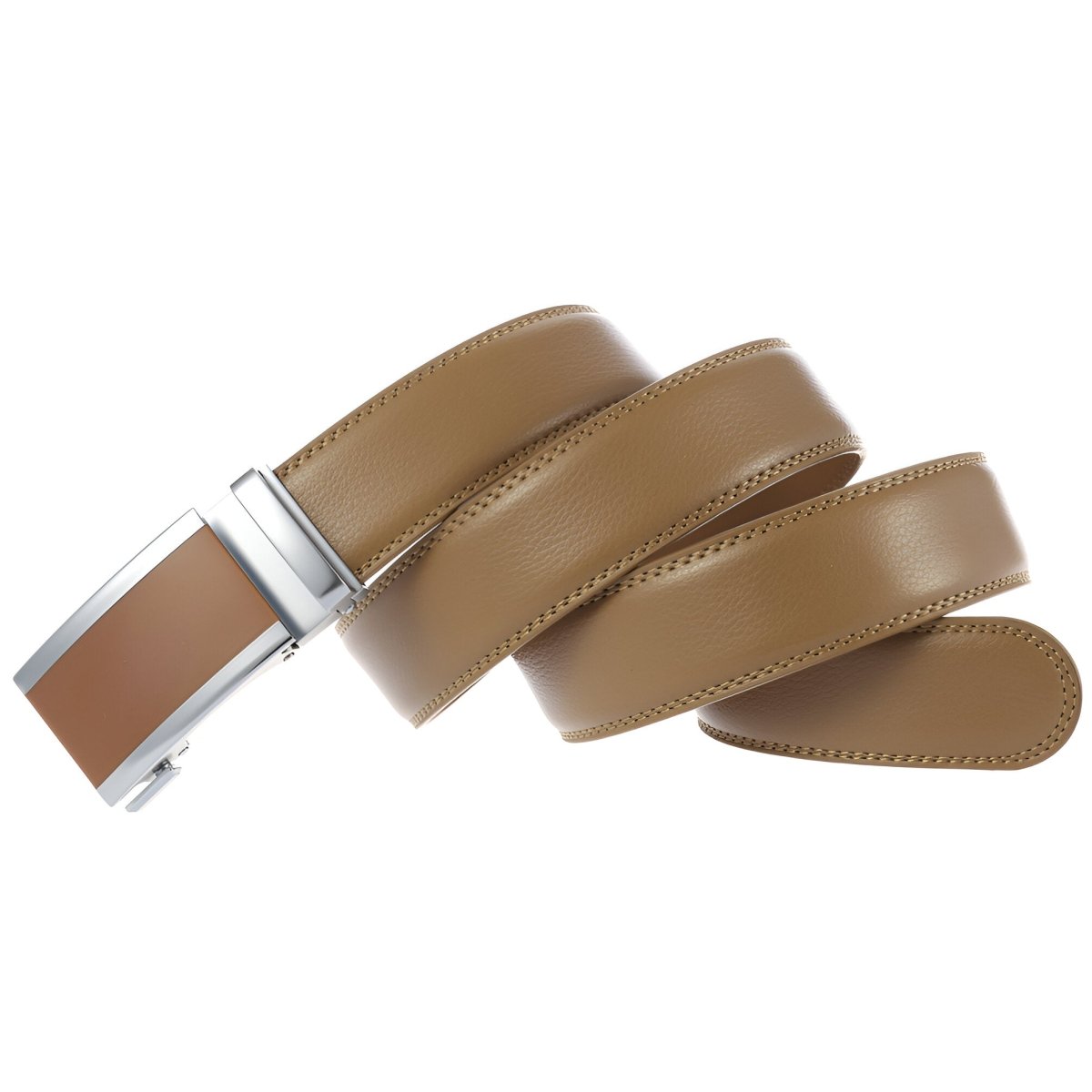 Belt Costume In Leather Pleine Fleur Buckle Automatic For Men Model Adi by Zictor