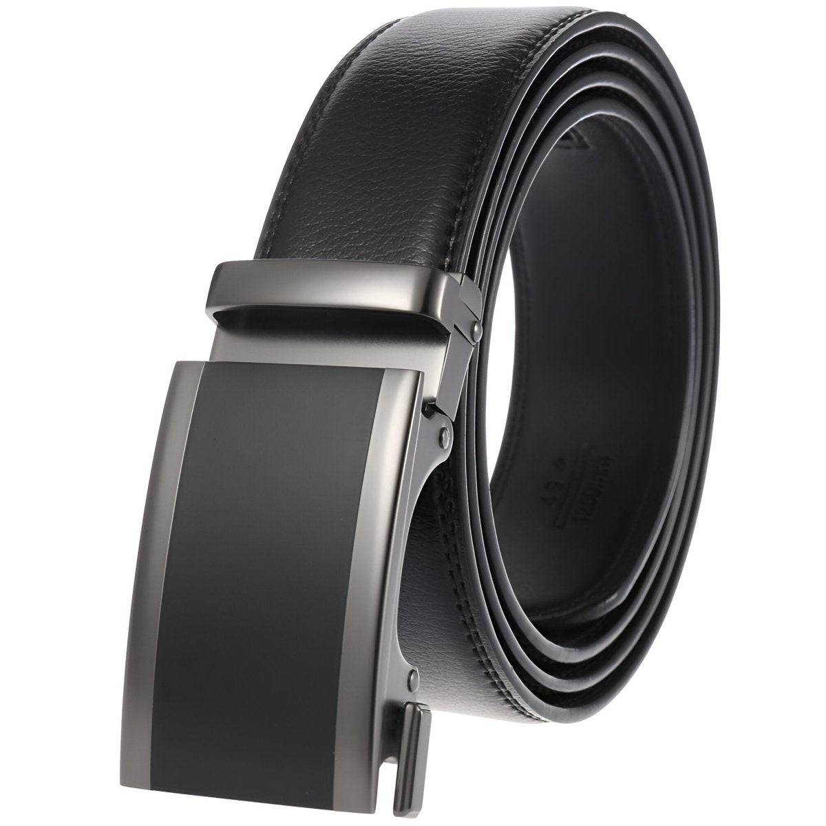 Belt of costume in leather pleine fleur, buckle auBerkeRayyanyatique, for Men, model Adi - Zictor