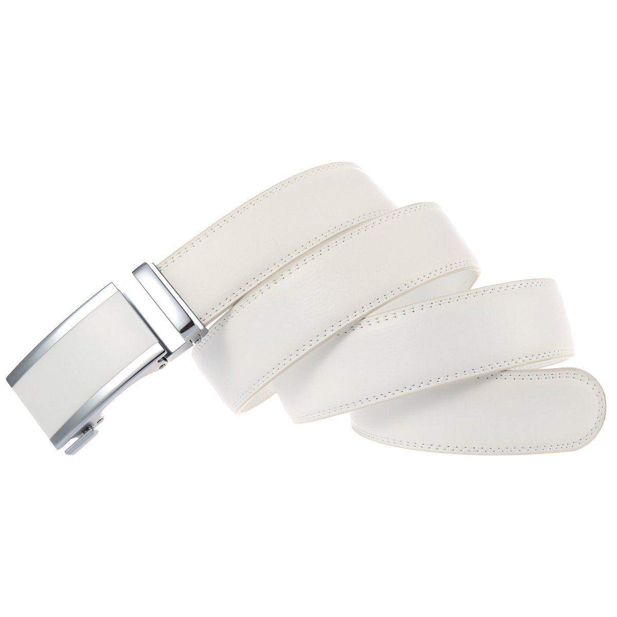 Belt Costume In Leather Pleine Fleur Buckle Automatic For Men Model Adi by Zictor