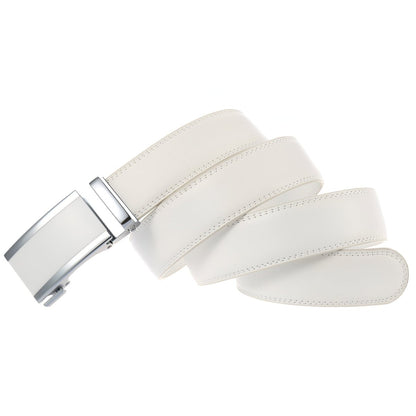 Belt Costume In Leather Pleine Fleur Buckle Automatic For Men Model Adi by Zictor